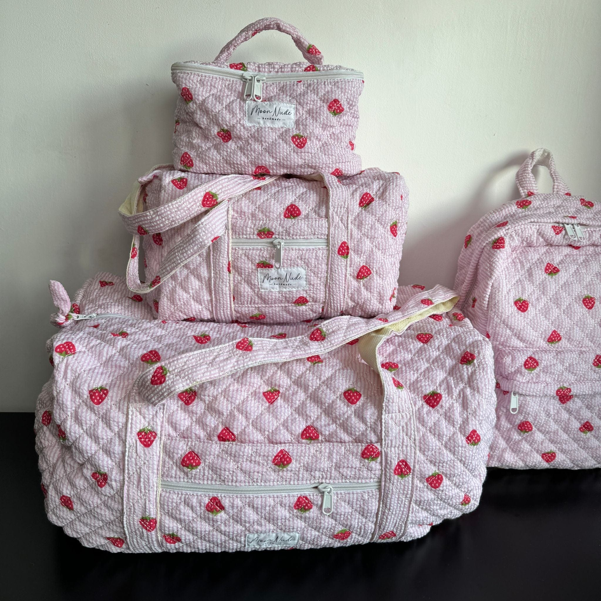 Moon Nude Strawberry Large Duffel Bag