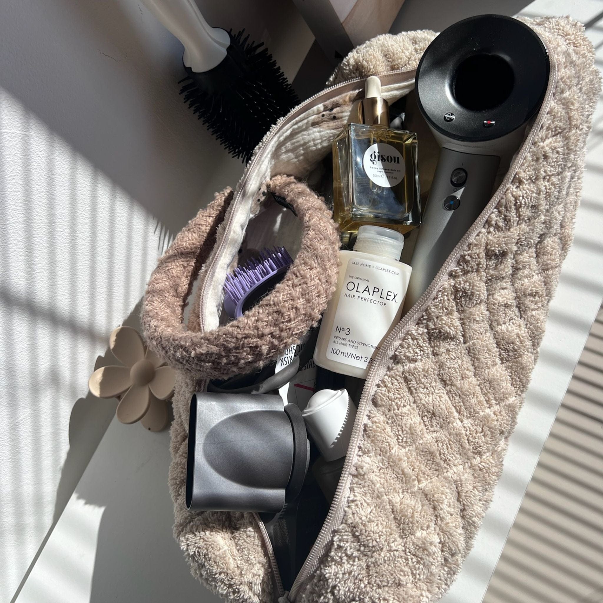 Moon Nude Teddy Hair Tool Bag